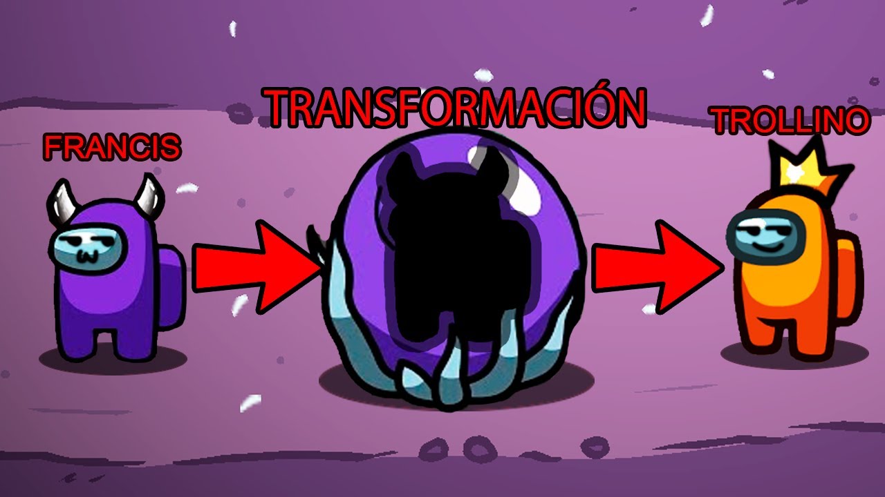 ¡ME TRANSFORMO en TROLLINO IMPOSTOR! 😈😱 AMONG US CAMBIAFORMAS con LOS COMPAS