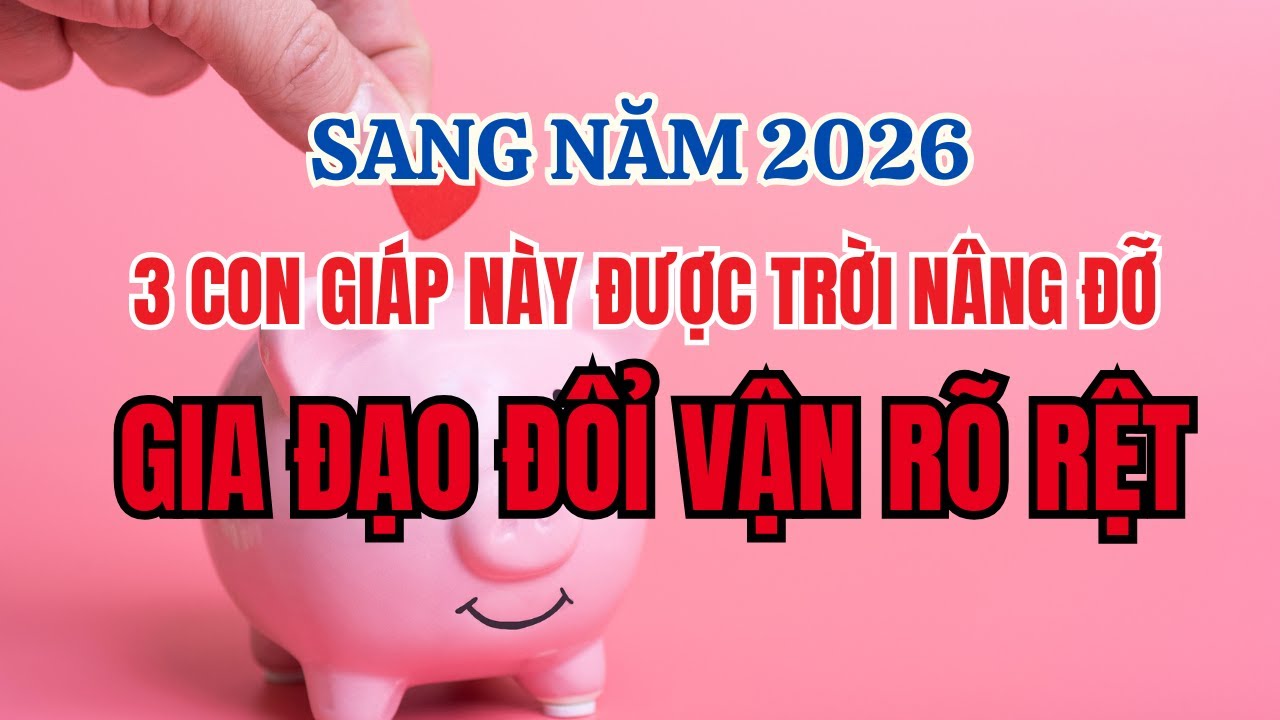 Sang Năm 2026, 3 Con Giáp Này Được Trời Nâng Đỡ, Gia Đạo Đổi Vận Rõ Rệt” #phongthuy #congiap#tailoc