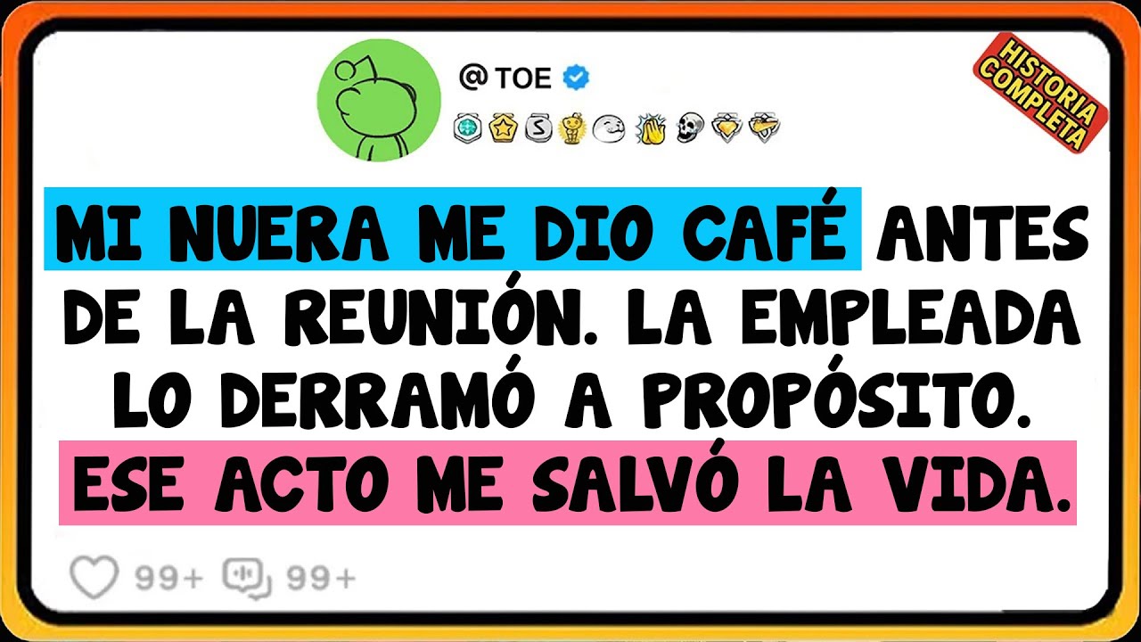 Mi Nuera Me Dio Café Antes De La Reunión. La Empleada Lo Derramó A Propósito. Ese Acto Me Salvó....