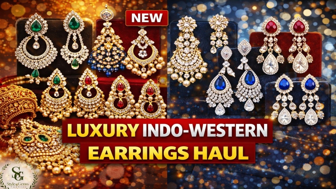 : NEW Luxury Indo-Western Earrings Haul 😍 | Trending Designer Collection 2026 ✨