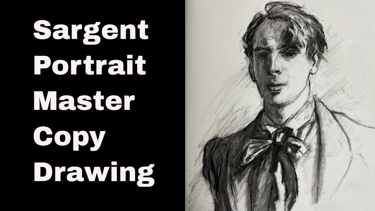 Master Study Charcoal Drawing John Singer Sargent