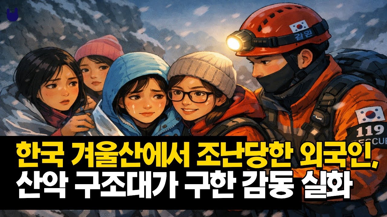 [사연] “한국 겨울산에서 조난당한 외국인, 산악 구조대가 구한 감동 실화”