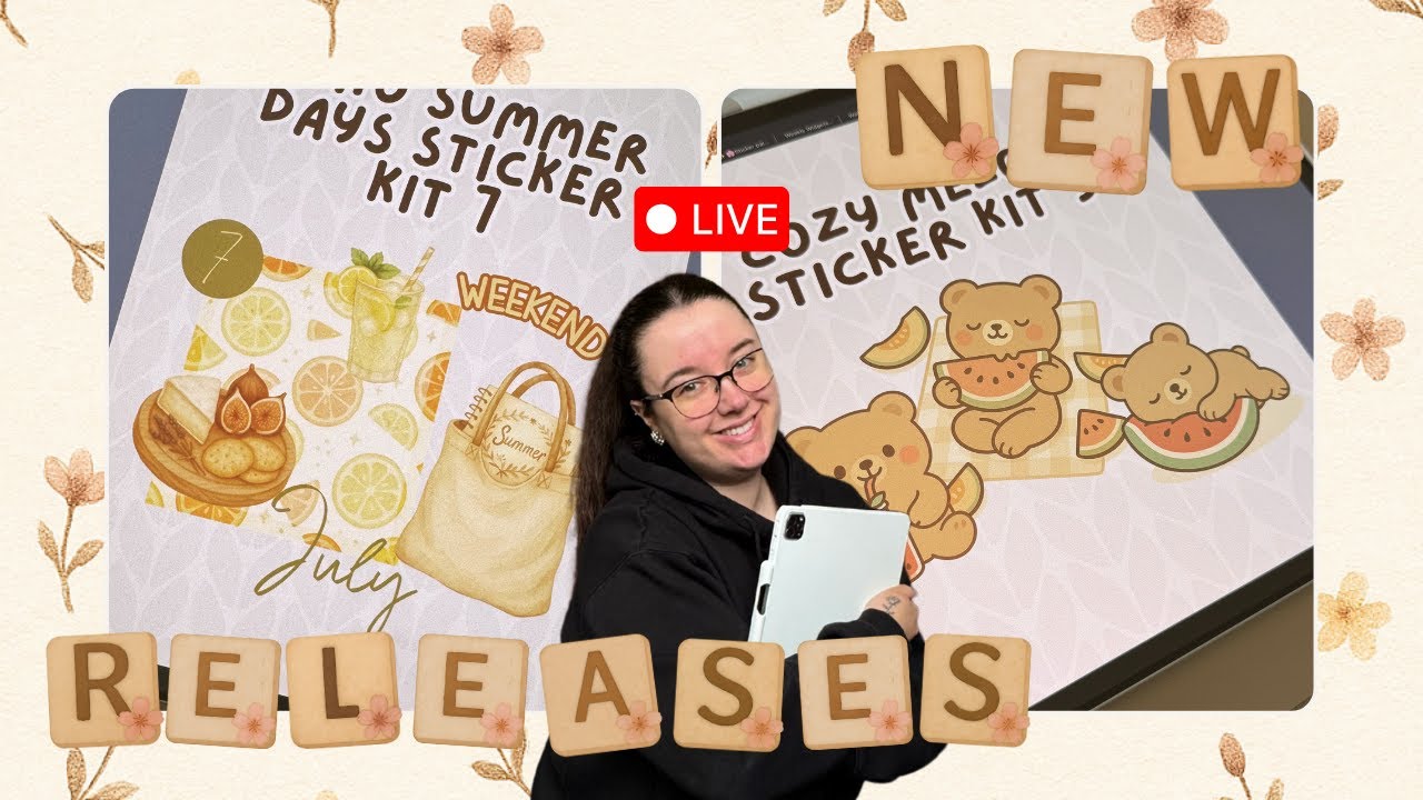 NEW Stickers available NOW ✨ Cozy Bear Stickers NEW RELEASES LIVE