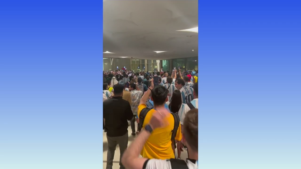 Muchachos, ahora nos volvimos a ilusionar - desde el Lusail Stadium Metro Station