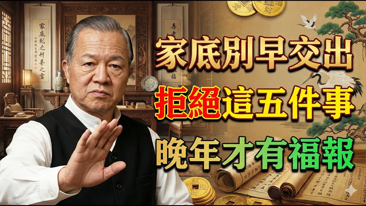 老伴走後，留下的人不管多孤獨，都別做這5件糊塗事！曾仕强：過好餘生，只需守住這幾條底線。#曾仕強 #易經智慧 #易經 #國學智慧 #晚年生活 #老年人