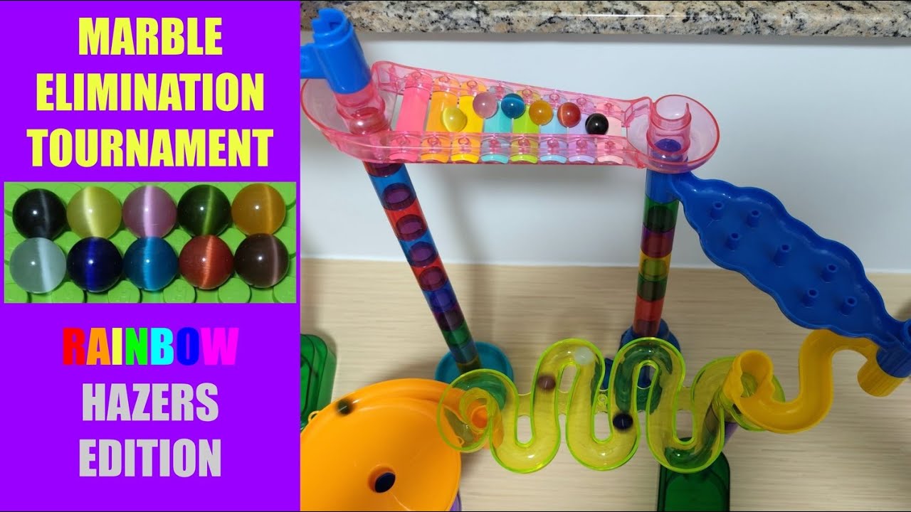 Marble Run Elimination Tournament- Rainbow Hazers Marble Race