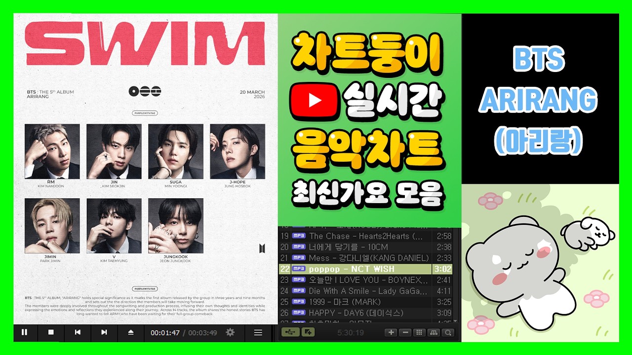 [최신가요 실시간 인기차트] 2026년 3월 28일 4주차, 멜론차트 X, 노래모음 KPOP 플레이리스트 멜론 종합차트