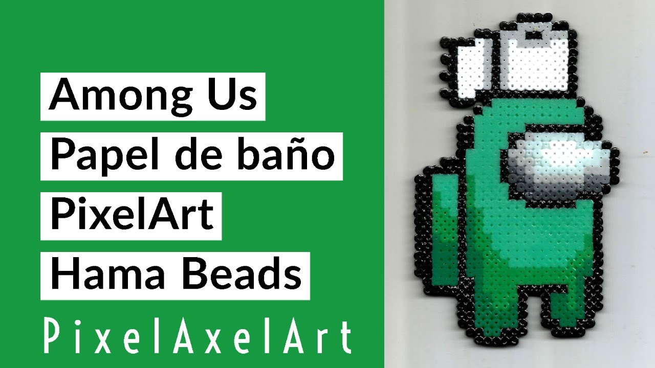 Hama beads / Pixel Art - Among Us / Sombrero Papel de Baño