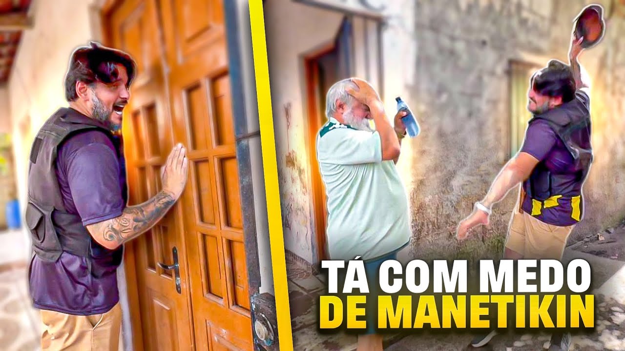 LUIZ DO SOM TÁ COM MEDO DE MANETIKIN DE POLÍCIA | MANETIKIN 