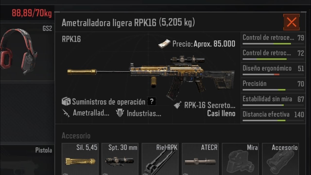 88Kg de peso nos dio la nueva skin gratis de la RPK16 😻😻😻 | Arena Breakout S11