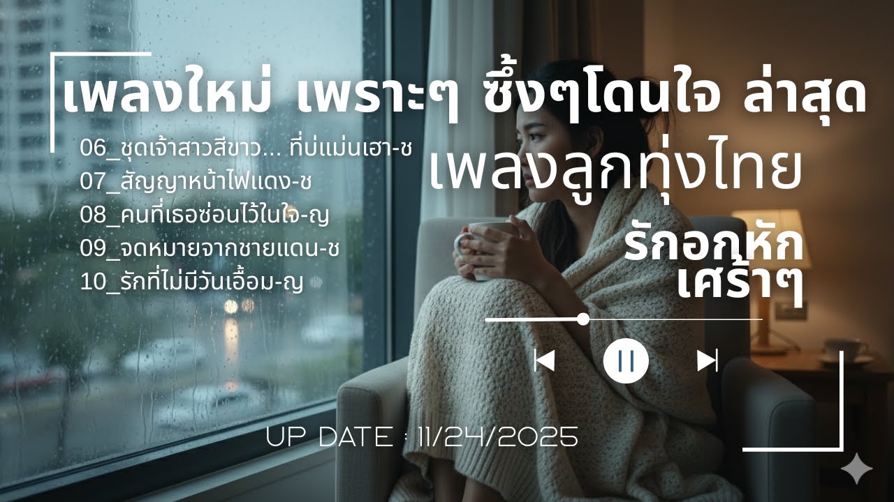 (New-2) เพลงรักอกหักลูกทุ่งไทย เพลงใหม่ เพราะๆ ซึ้งๆ โดนใจ ล่าสุด-SoundWave24Hrs