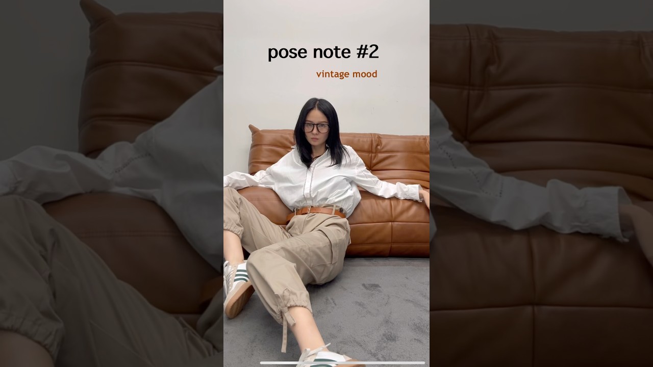 빈티지무드포즈 #VintageMood #EditorialVibes #PoseStudy #RetroLook #TimelessStyle  #EffortlessCool #Model