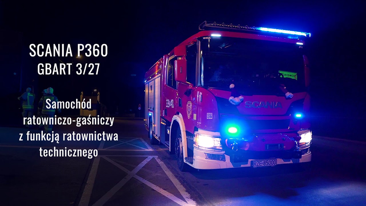 Nowy średni wóz ratowniczo gaśniczy OSP Stobierna SCANIA P360 GBARt 3/27