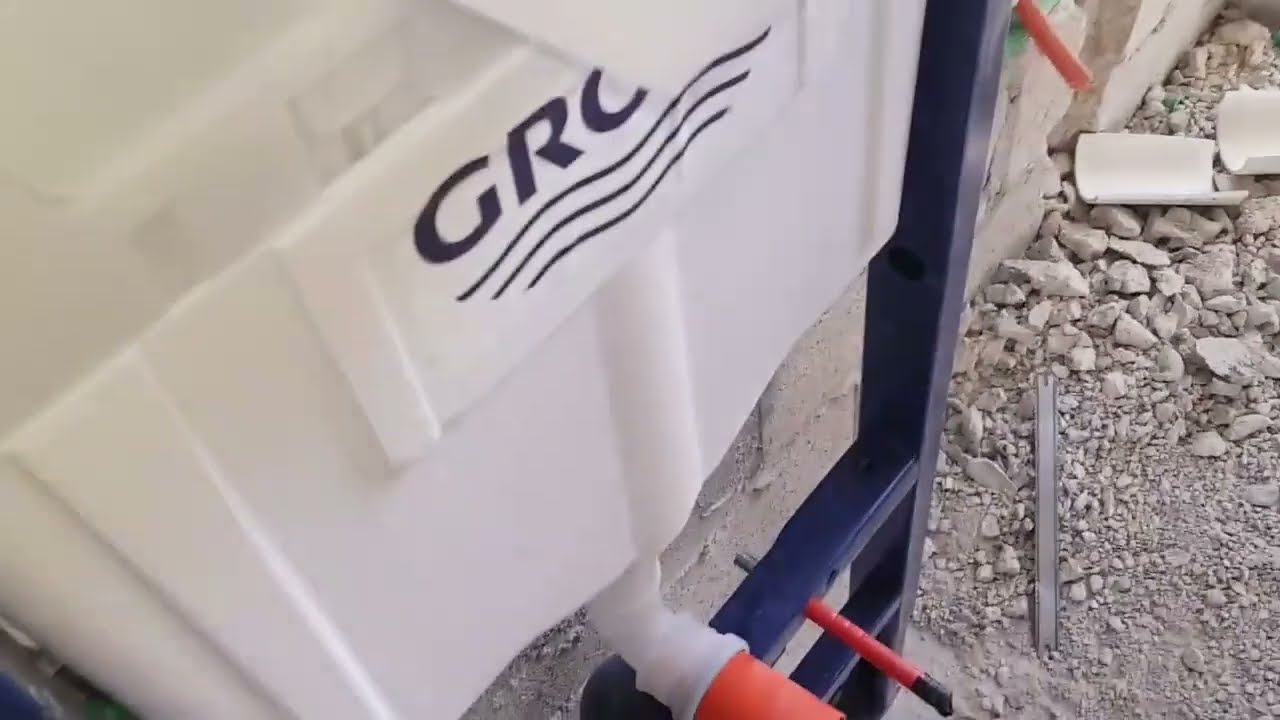 Grohe Concealed Flush Tank Installation Plumbing Work in Saudi Arabia