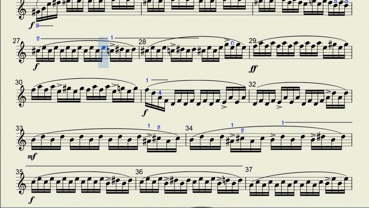 Kayser 36 Etudes, Op  20, No 4 ♩=40