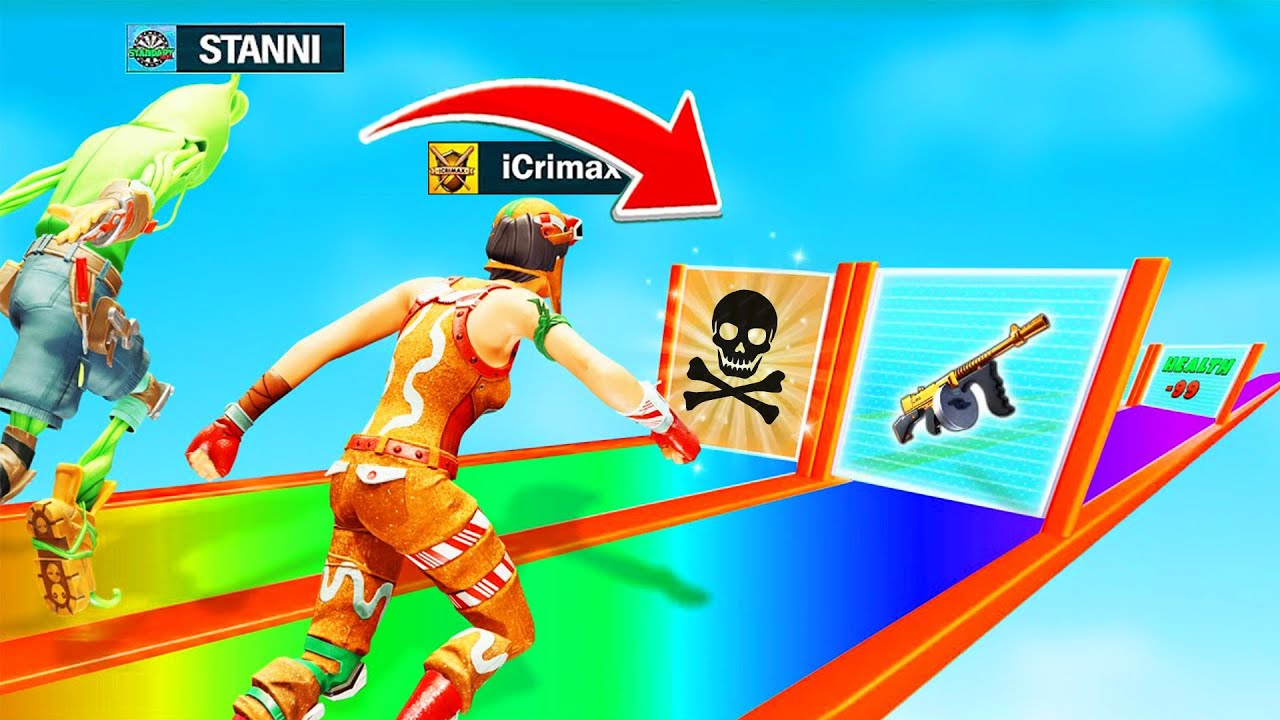 ich HACKE im LUCKY BLOCK RACE in Fortnite!