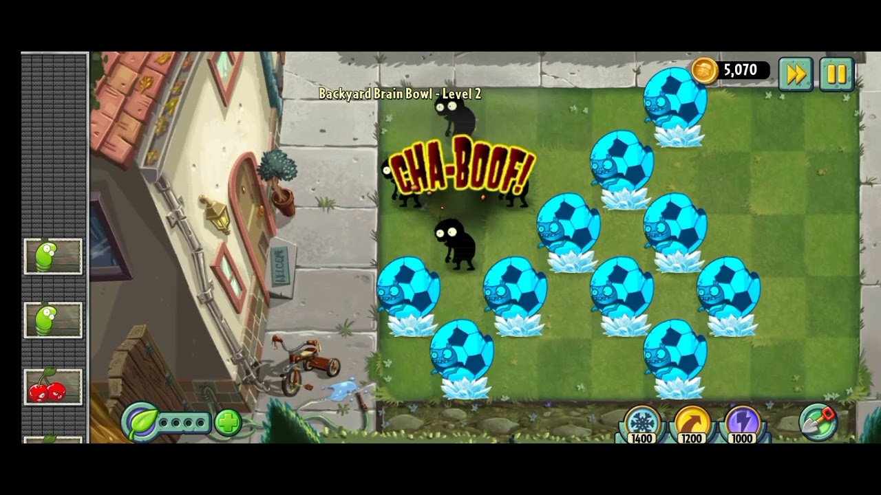 Backyard brain bowl lvl 1-2 #pvz2#gameplay#pvz#pvz2reflourished 