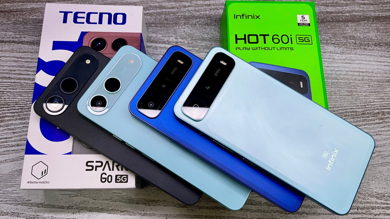 Tecno spark go 5g vs Infinix Hot 60i 5g - Comparison 🔥| Best Camera 📸 | Rs 8890 | Gaming Processor 🎮