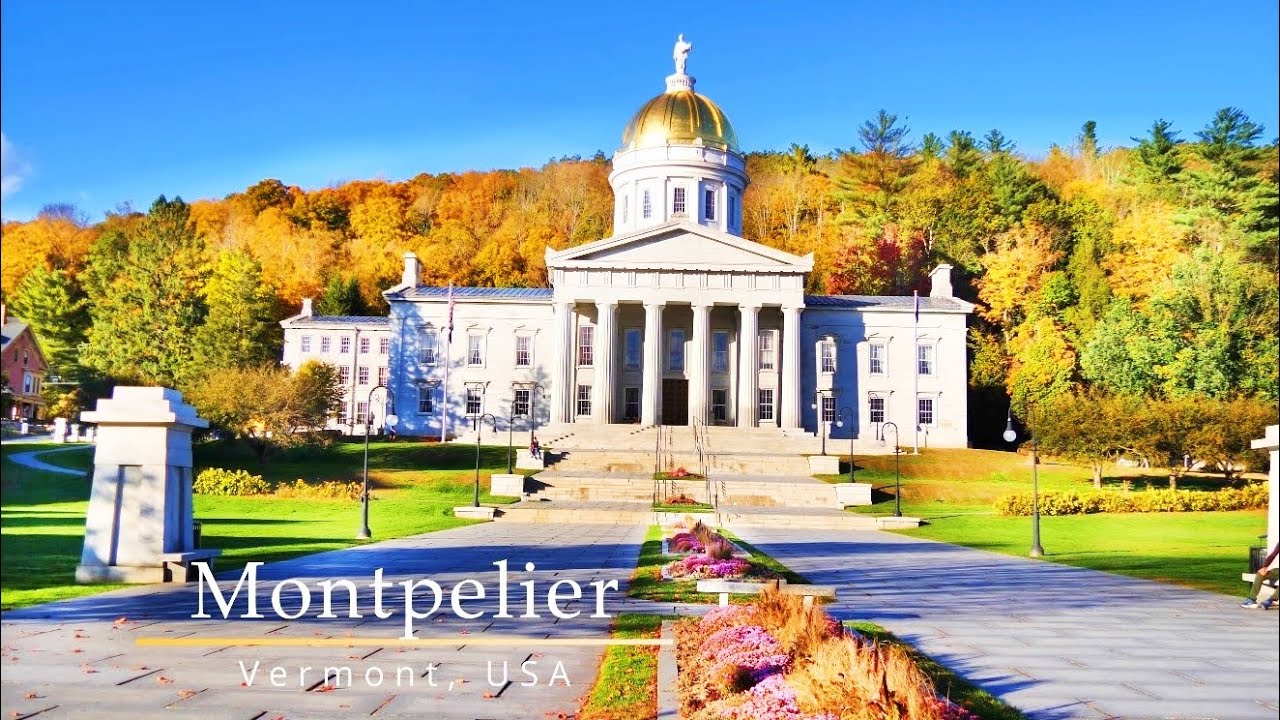 Montpelier Vermont USA - The Smallest Capital City in USA