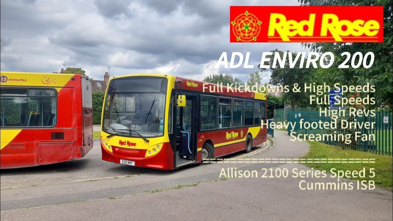 FULL KICKDOWNS & HIGH SPEEDS | ADL Enviro 200 gets Throttled | Red Rose Travel LTD