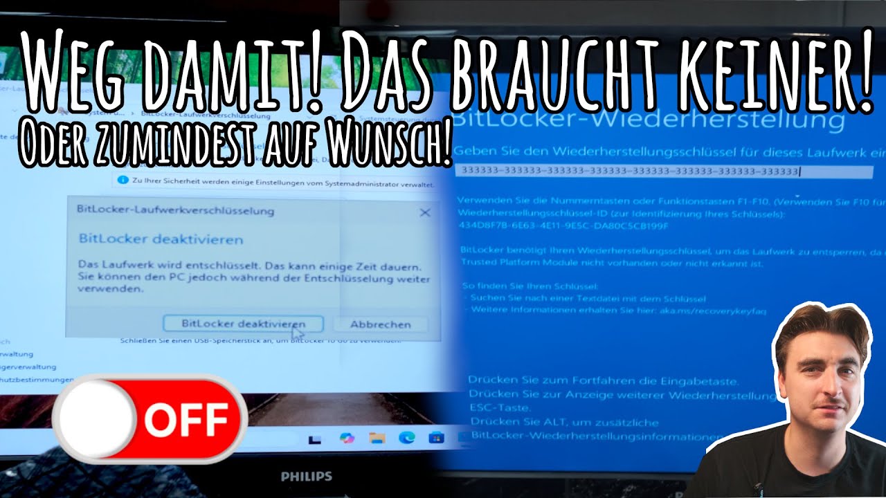 Darum solltest du UNBEGINGT Bitlocker ausschalten!