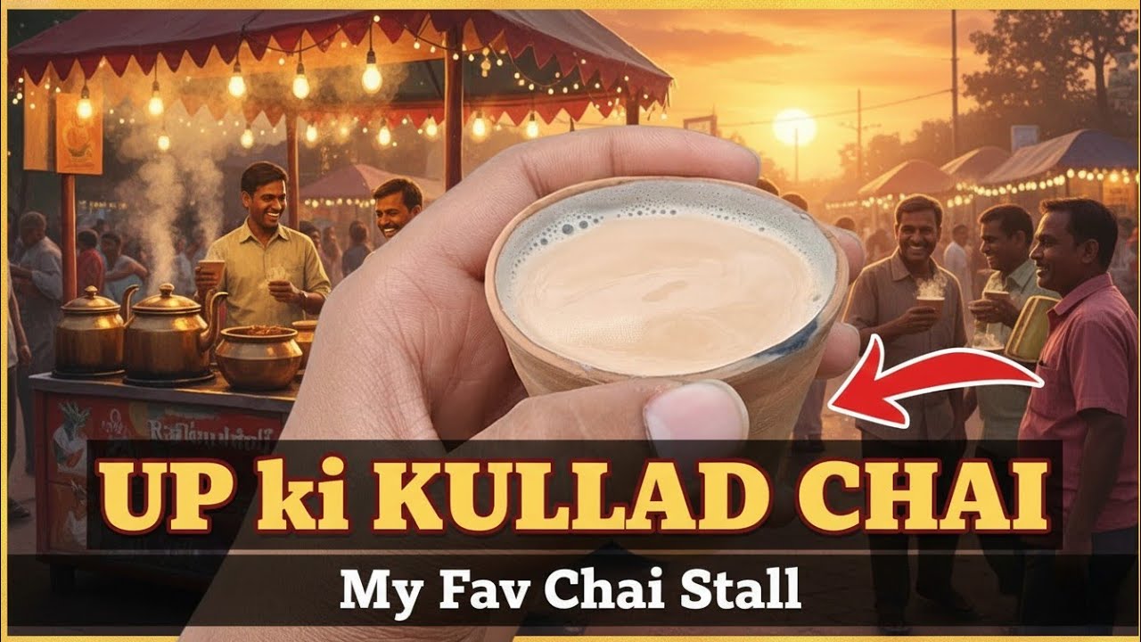 UP Ki Kullad Chai ☕ | My Favourite Chai Stall | Anya Ko Pehli Baar Padhaya ❤️