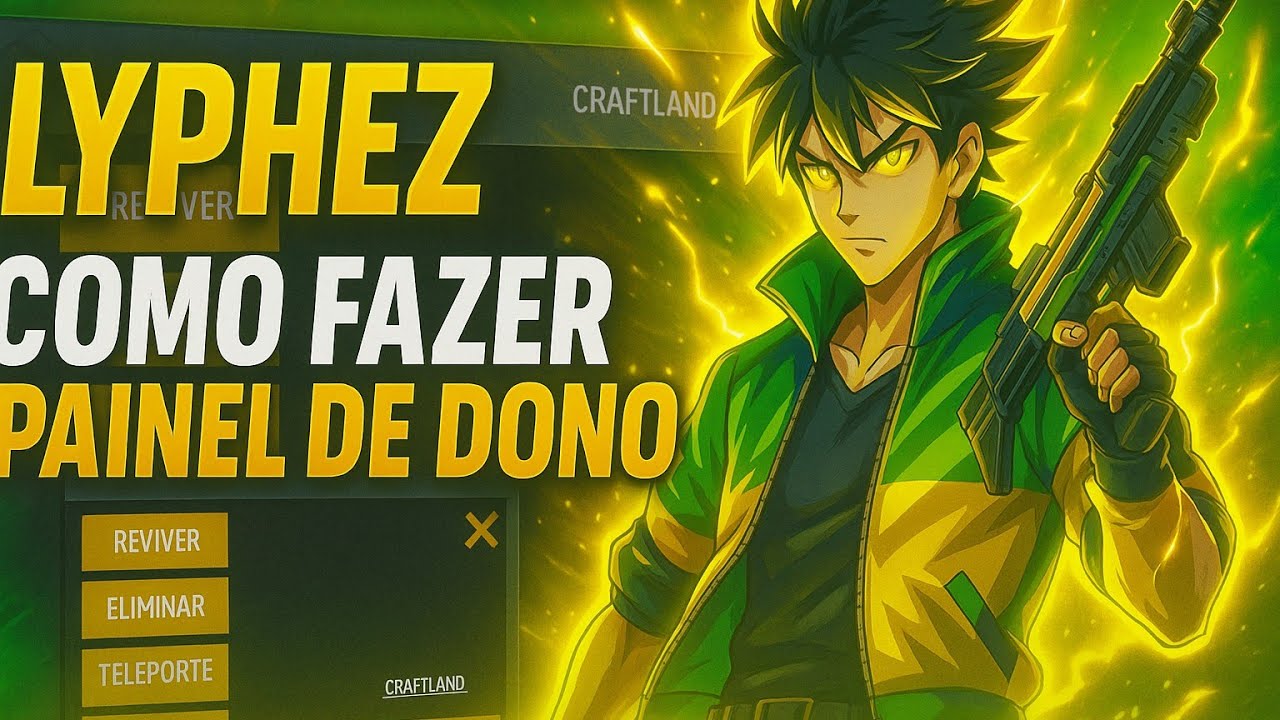 COMO FAZER PAINEL DE DONO na CRAFTLAND do FREE FIRE (Fácil e Atualizado 2025!) ( parte 1 )