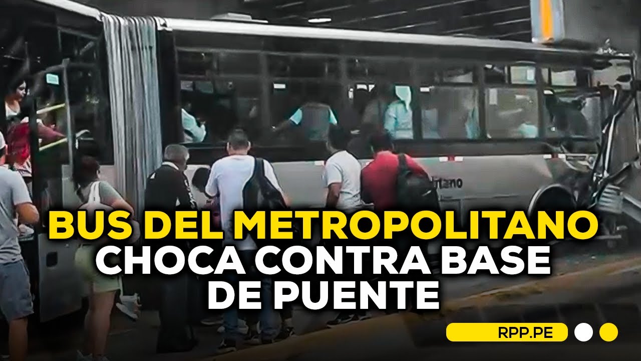 🚨Bus del METROPOLITANO se ESTRELLA a la altura de estación MÉXICO en LA VICTORIA #ROTATIVARPP