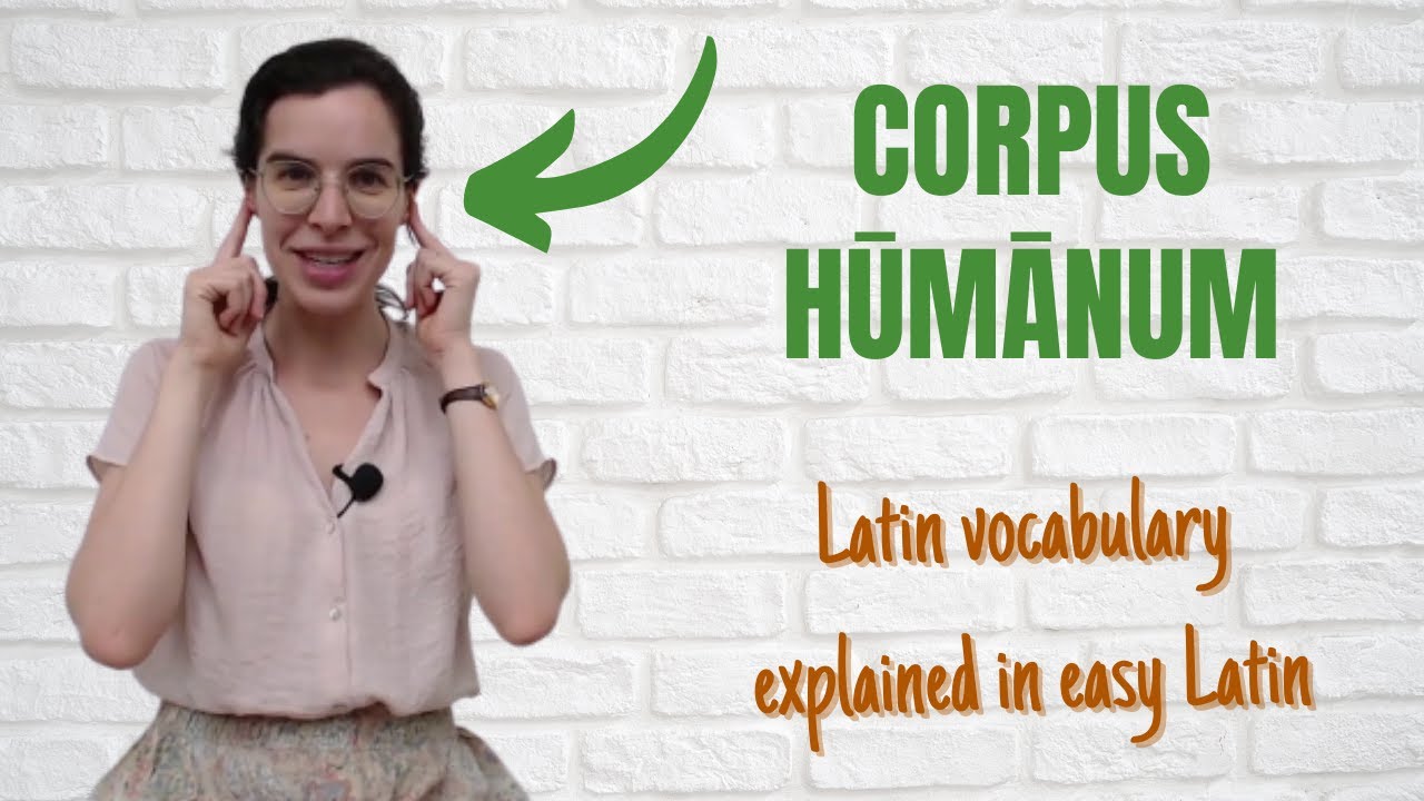 Latin vocabulary for beginners || Corpus humanum