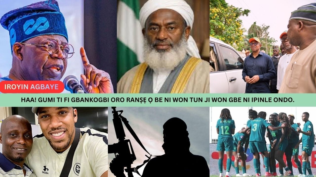 HAA! GUMI TI FI GBANKOGBI ORO RANṢẸ Ọ BE NI WON TUN JI WON GBE NI IPINLE ONDO.