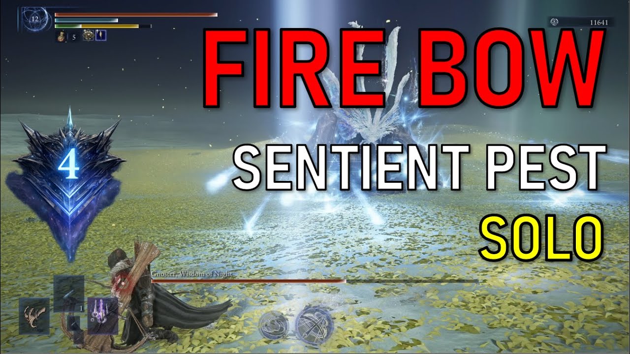 Depth 4 - Sentient Pest - Ironeye Fire Bow Build (Solo Boss Fight)