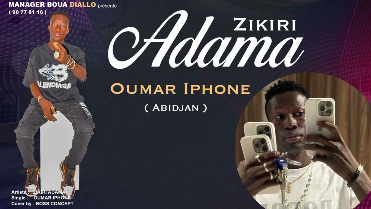 zikiri adama Coulibaly tirer son Oumar iPhone