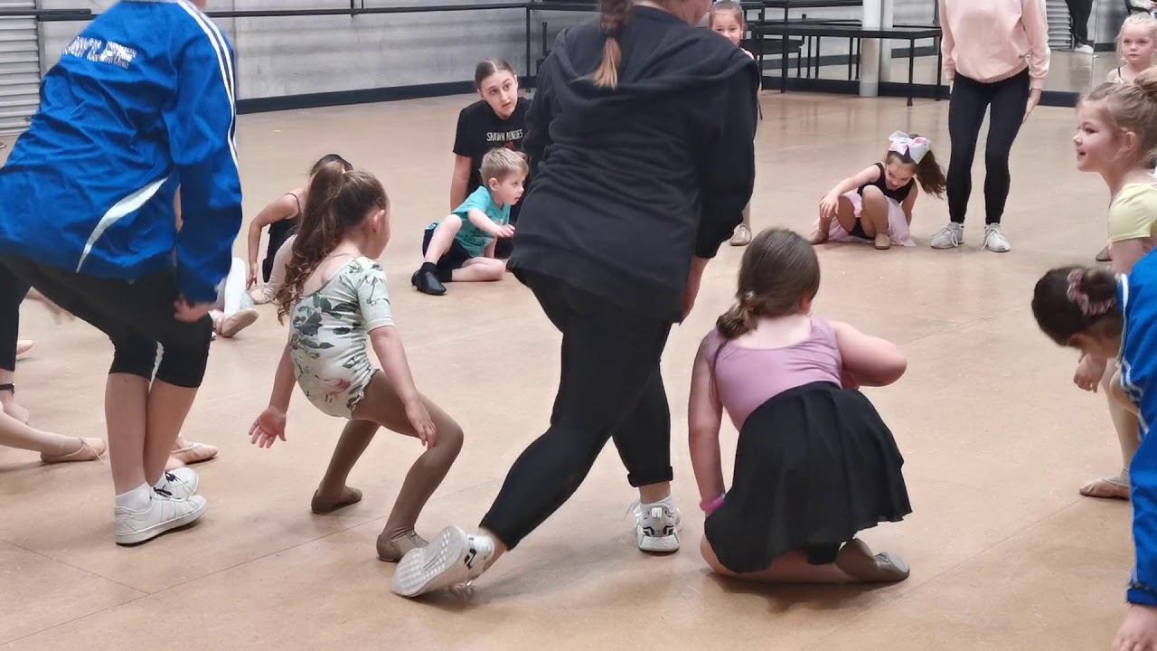 Toddler dance practice