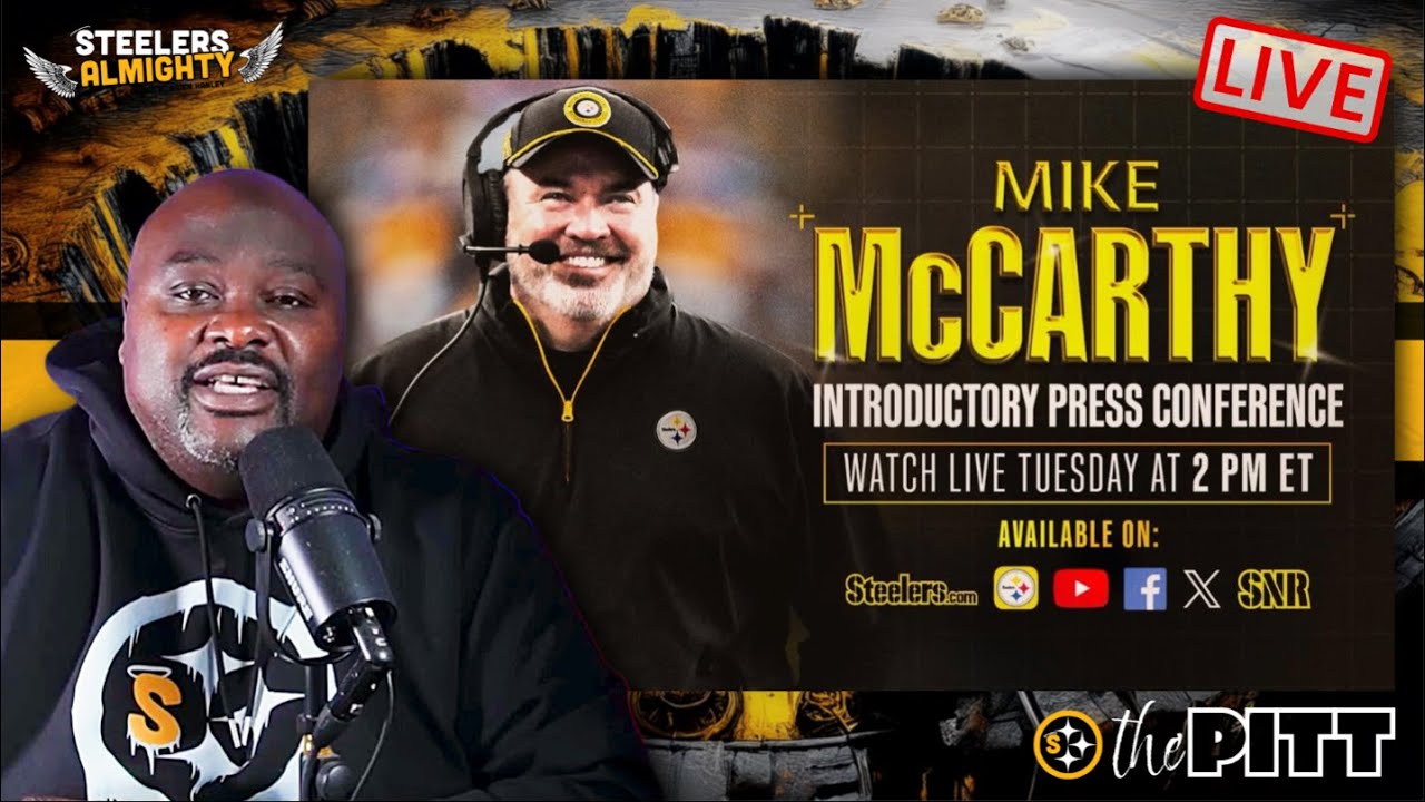 Steelers Introduce Mike McCarthy As It's Next Head Coach | First Presser Watch Party!!!