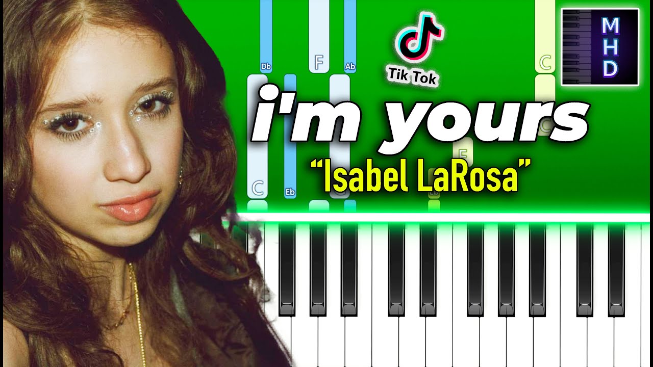 Isabel LaRosa - i'm yours - Piano Tutorial