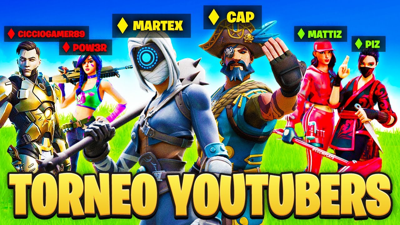 GIOCO IL TORNEO DEGLI YOUTUBERS da 100.000&euro; 💰 CAP e MARTEX (Fortnite)