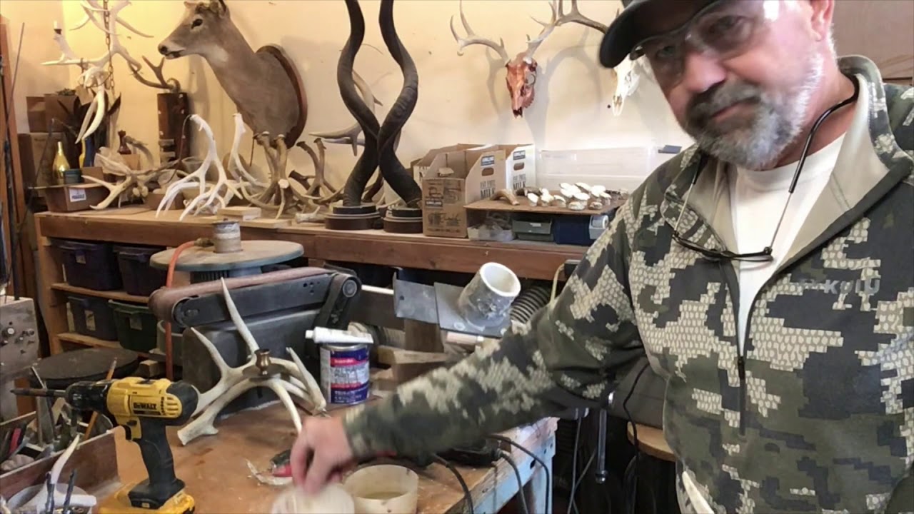 How to build an antler candle holder