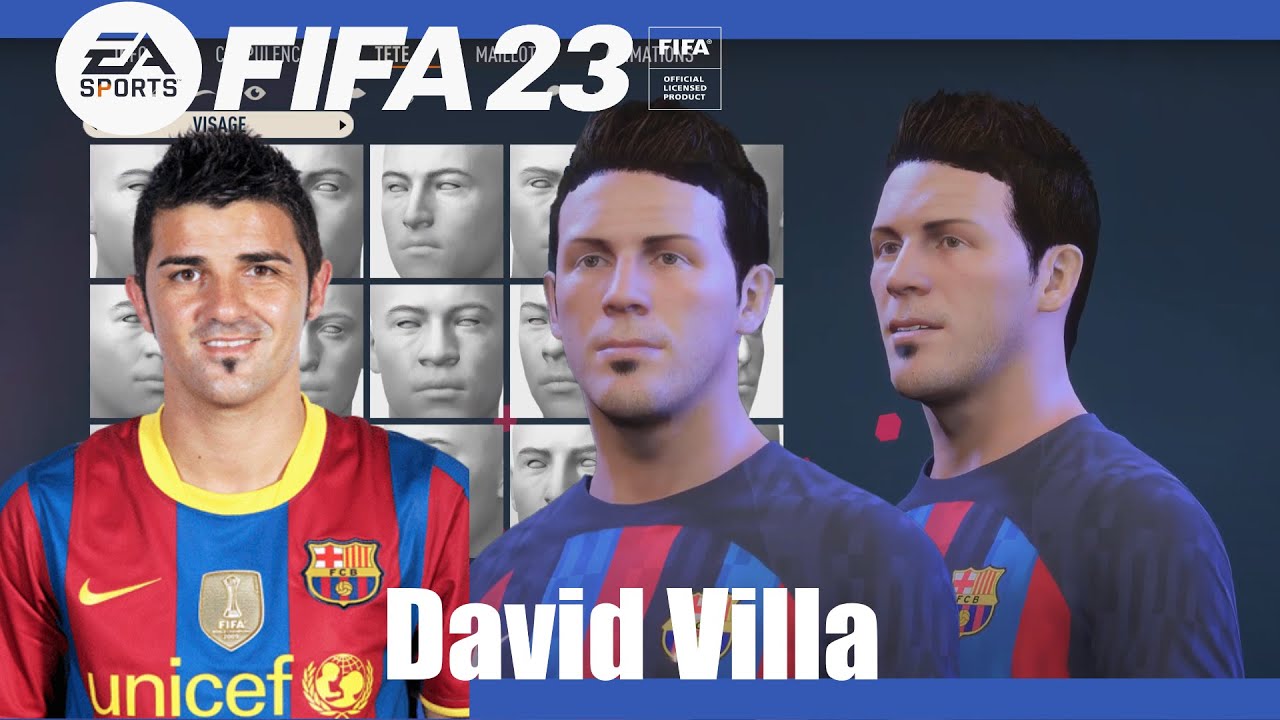 FIFA 23 - Create David Villa Pro Clubs (Face Creation)