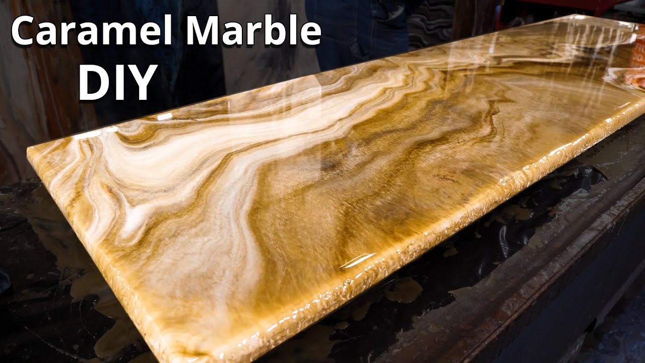 Caramel Marble: How I made My Own Countertop for Much Less | Stone Coat Epoxy