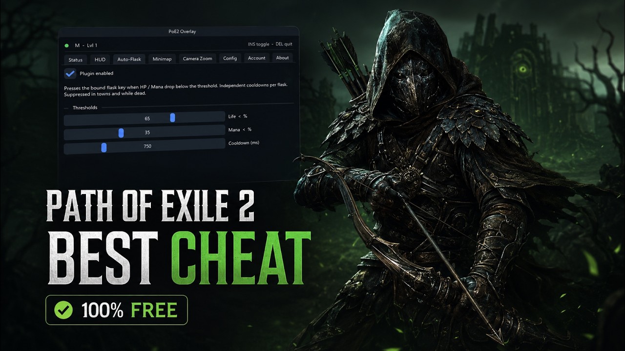 [#1] Path Of Exile 2 BEST Cheat | 30+ Options | PoE2 Hack Showcase