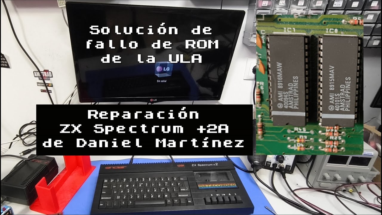 Fallo de Rom provocada por la ULA en ZX Spectrum +2A de Daniel Martínez