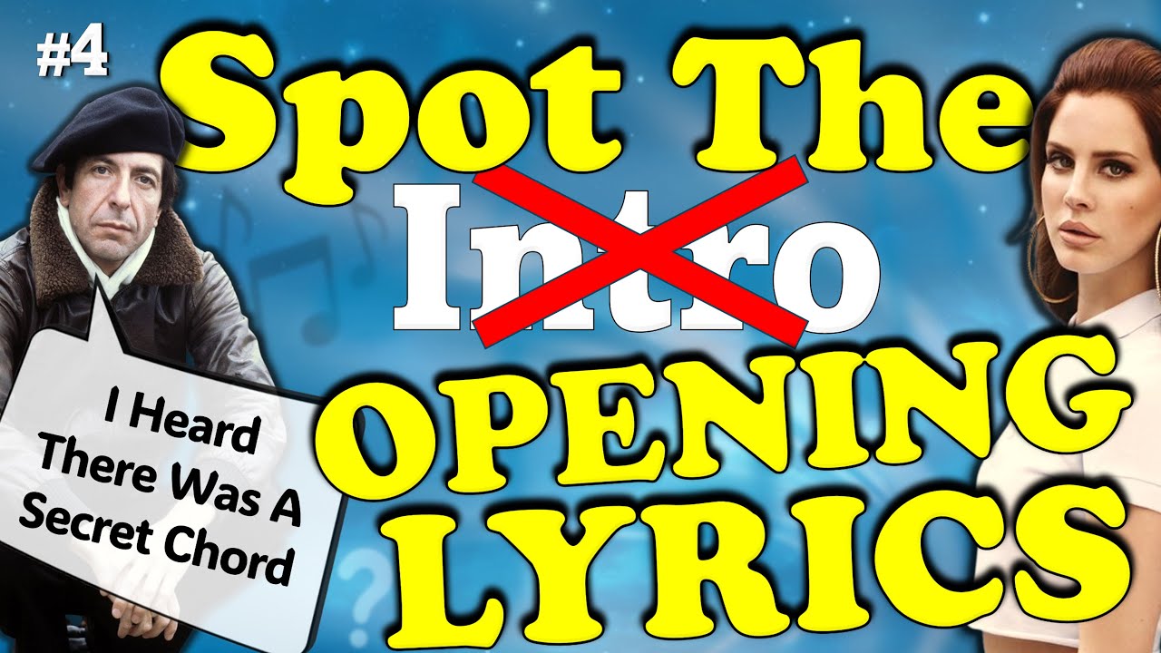 Spot The Opening Lyrics🎶Guess The Song Music Quiz🎵Intros(ish) Part 4
