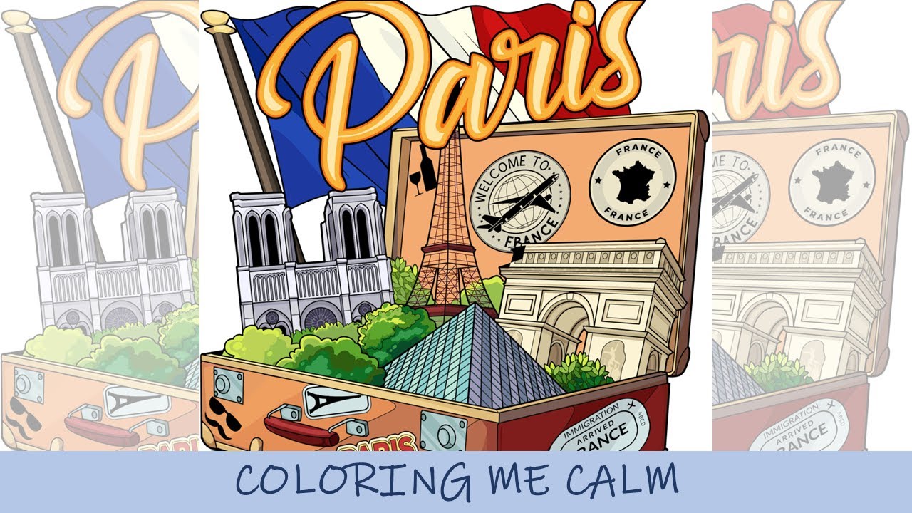 Путешествия / Европейские города – раскраска под музыку (#путешествия #европа #путешествияевропа)