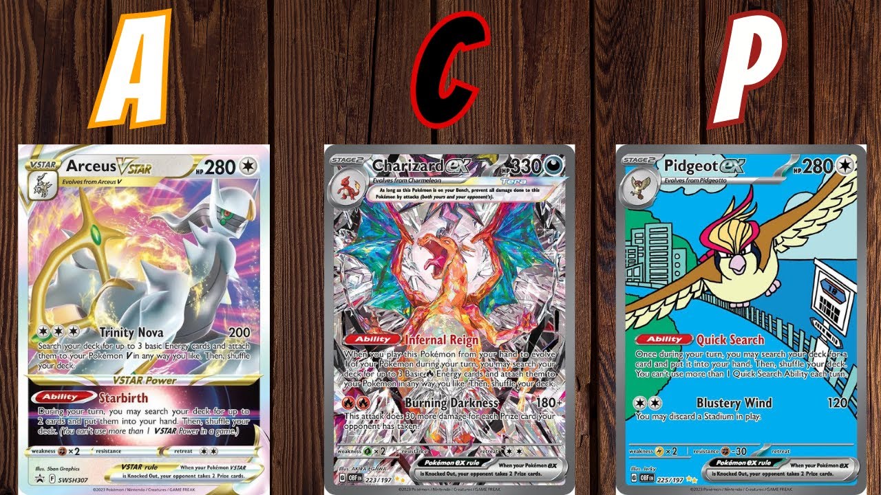 Charizard ex + Arceus VStar + Pidgeot = The Best PTCGL Deck!