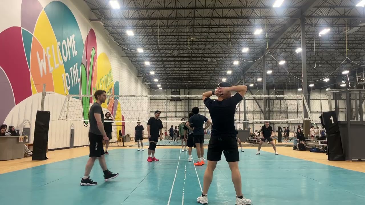 Sunday men’s league game 2 set 1 