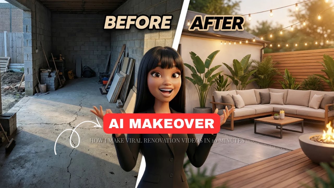 Create Viral AI Renovation Timelapse Videos Using Just ONE AI Tool