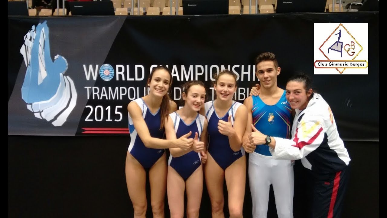 Campeonato del Mundo de Trampolín. Odense, Dinamarca 2015. Póquer de altura. Club Gimnasia Burgos