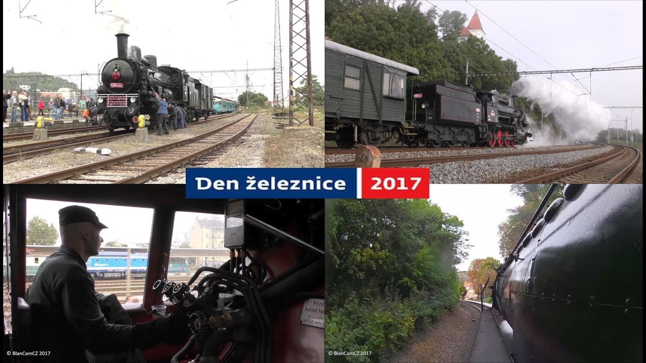 Pražský železniční den 2017: čtyři páry a rozloučení s Čtyřkolákem | Prague Railway Day