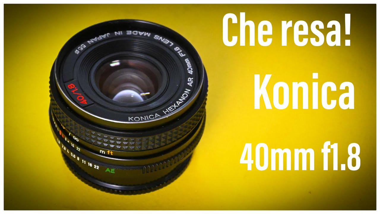 Konica 40mm f1.8 sulla Nikon Zf, che combinazione!