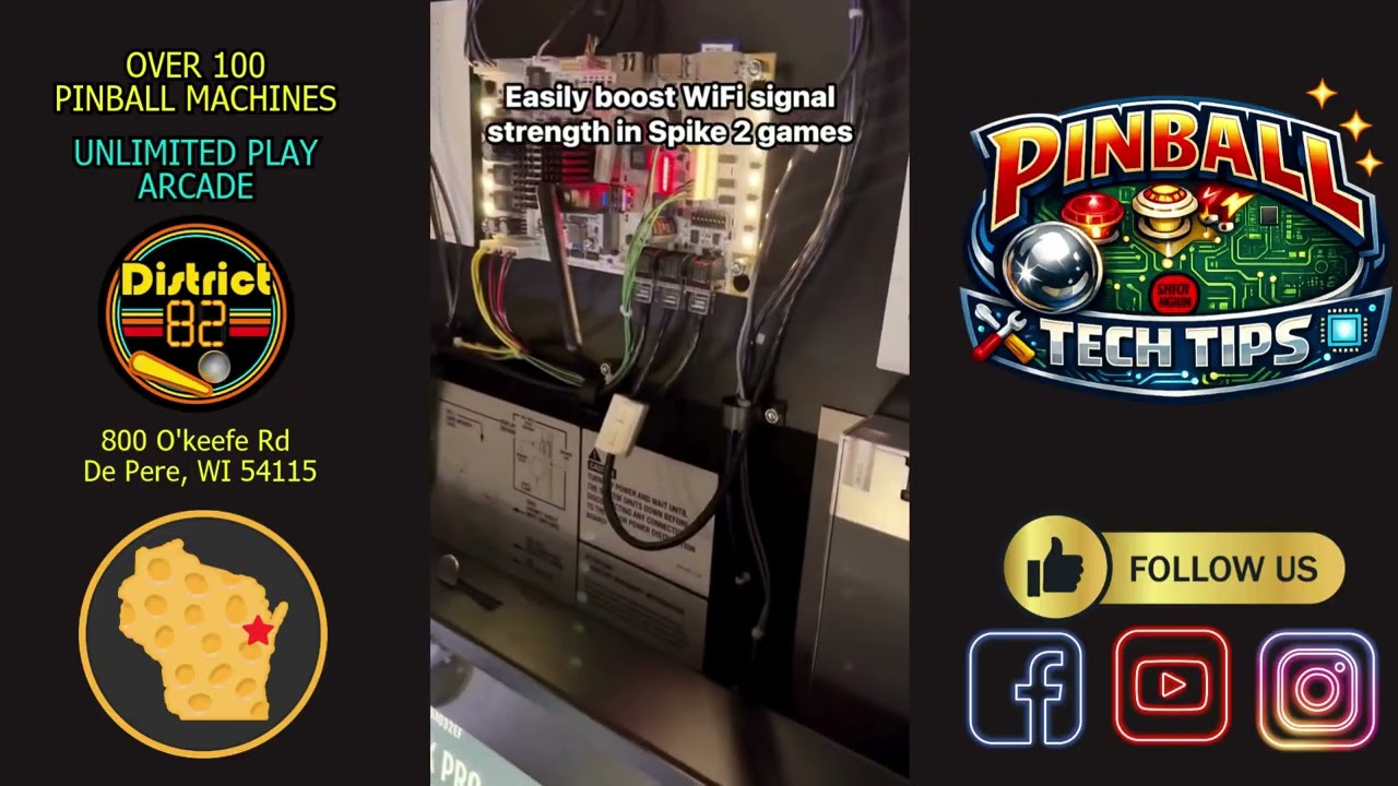 Boost WiFi Signal in Stern SPIKE 2 Pinball – Fix Insider Connected Connection Issues